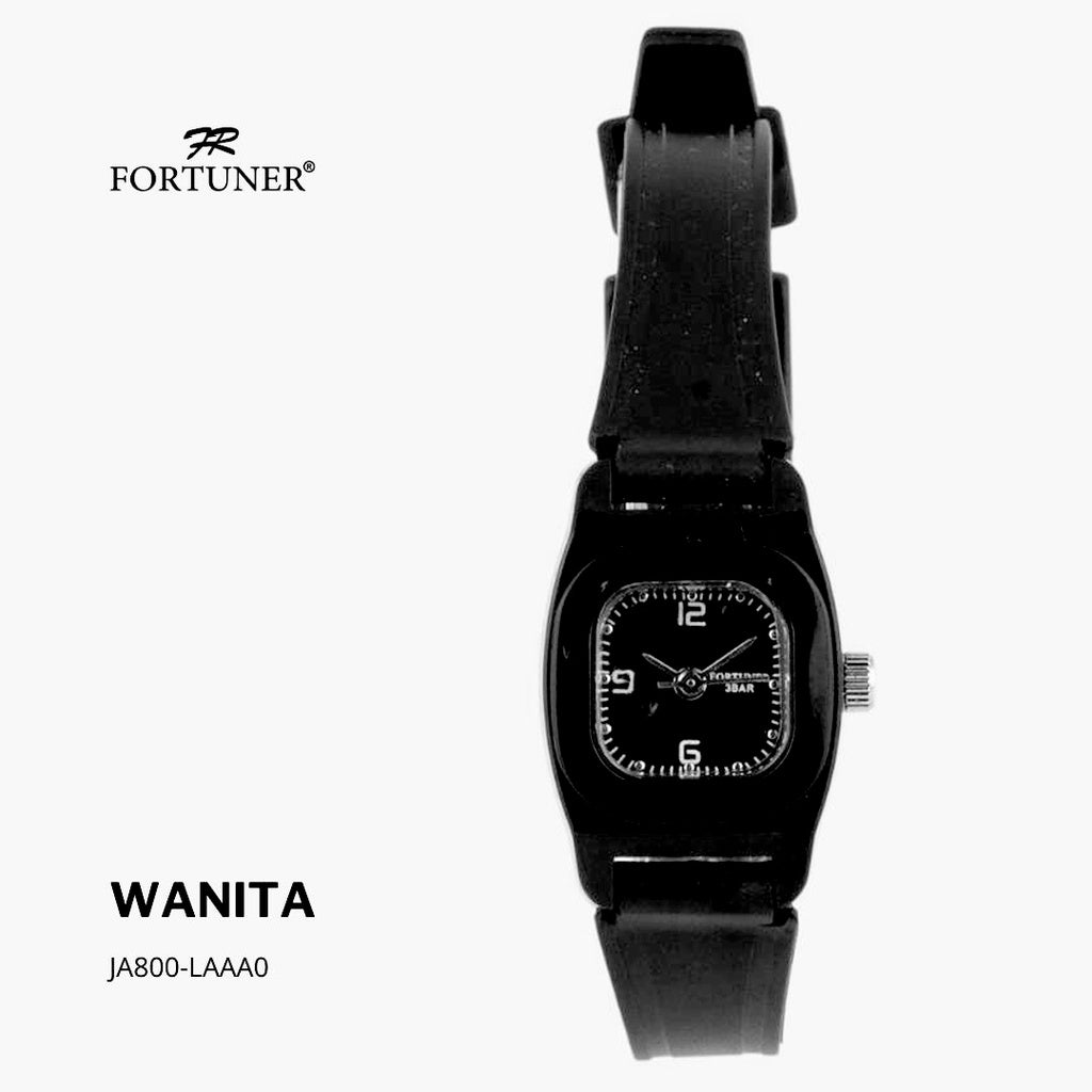 Fortuner Jam Tangan Kasual Analog Wanita Water Resistant Rubber Zulaica