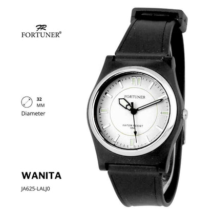 Fortuner Jam Tangan Analog Wanita Water Resistant Rubber Zein