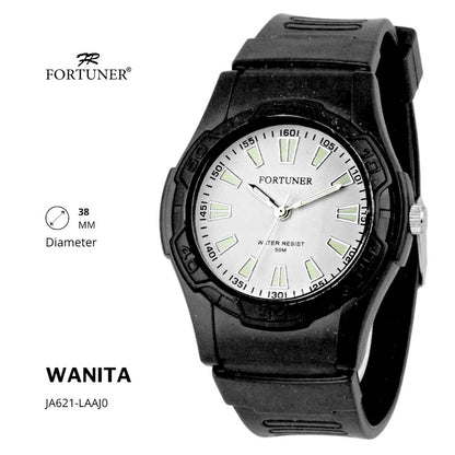 Fortuner Jam Tangan Analog Wanita Water Resistant Rubber Zada