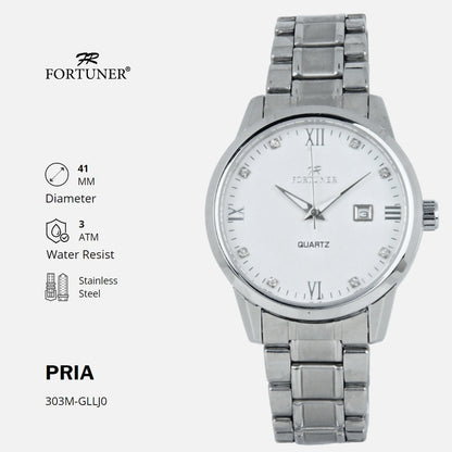 Fortuner Jam Tangan Pria Analog Water Resist Superior All Stainless Typhoon