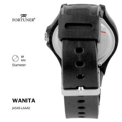 Fortuner Jam Tangan Kasual Analog Wanita Water Resistant Rubber Zahira