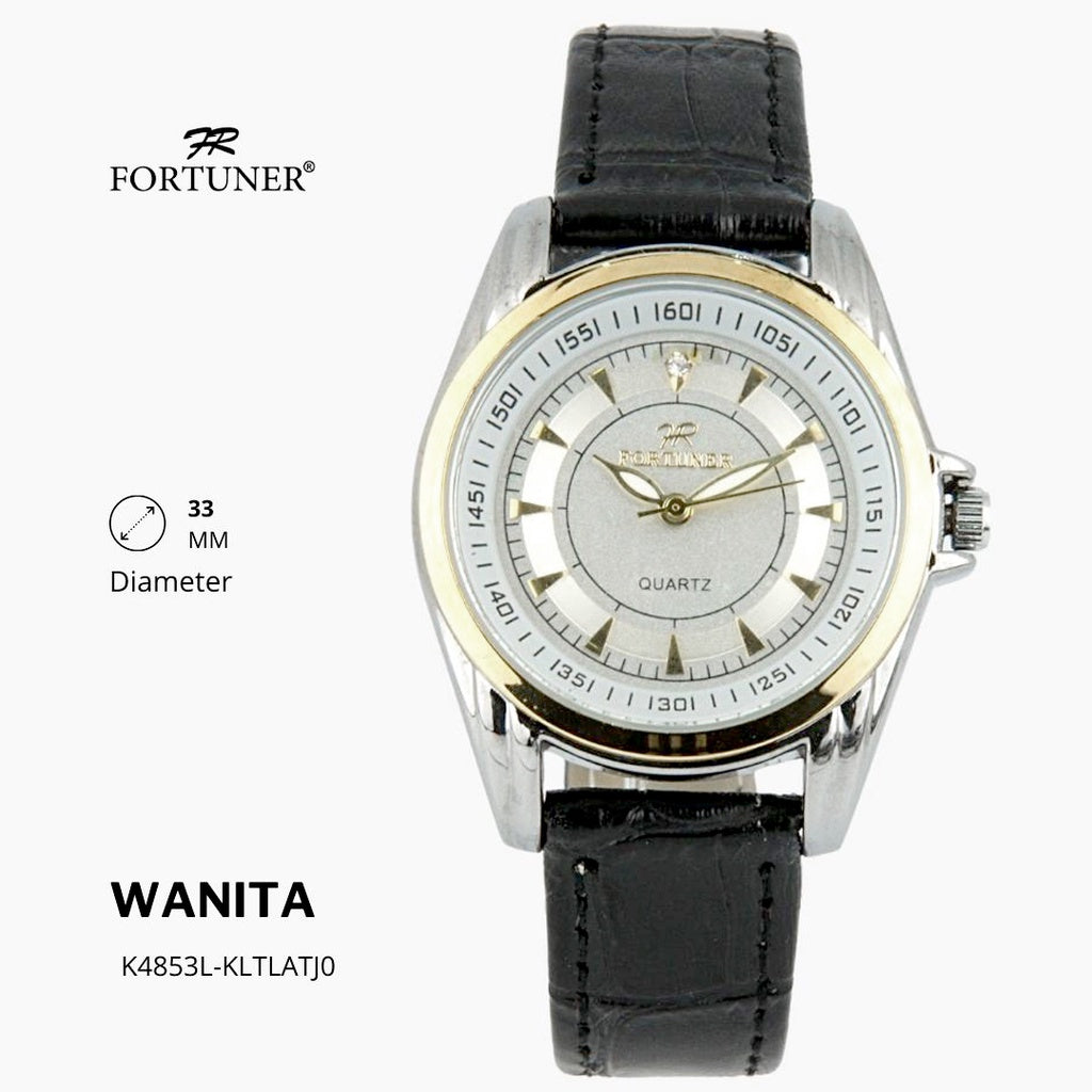 Fortuner Jam Tangan Wanita Analog Water Resist Kulit Yokheved