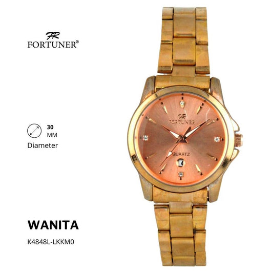 Fortuner Jam Tangan Analog Wanita Water Resistant Rantai Arrow