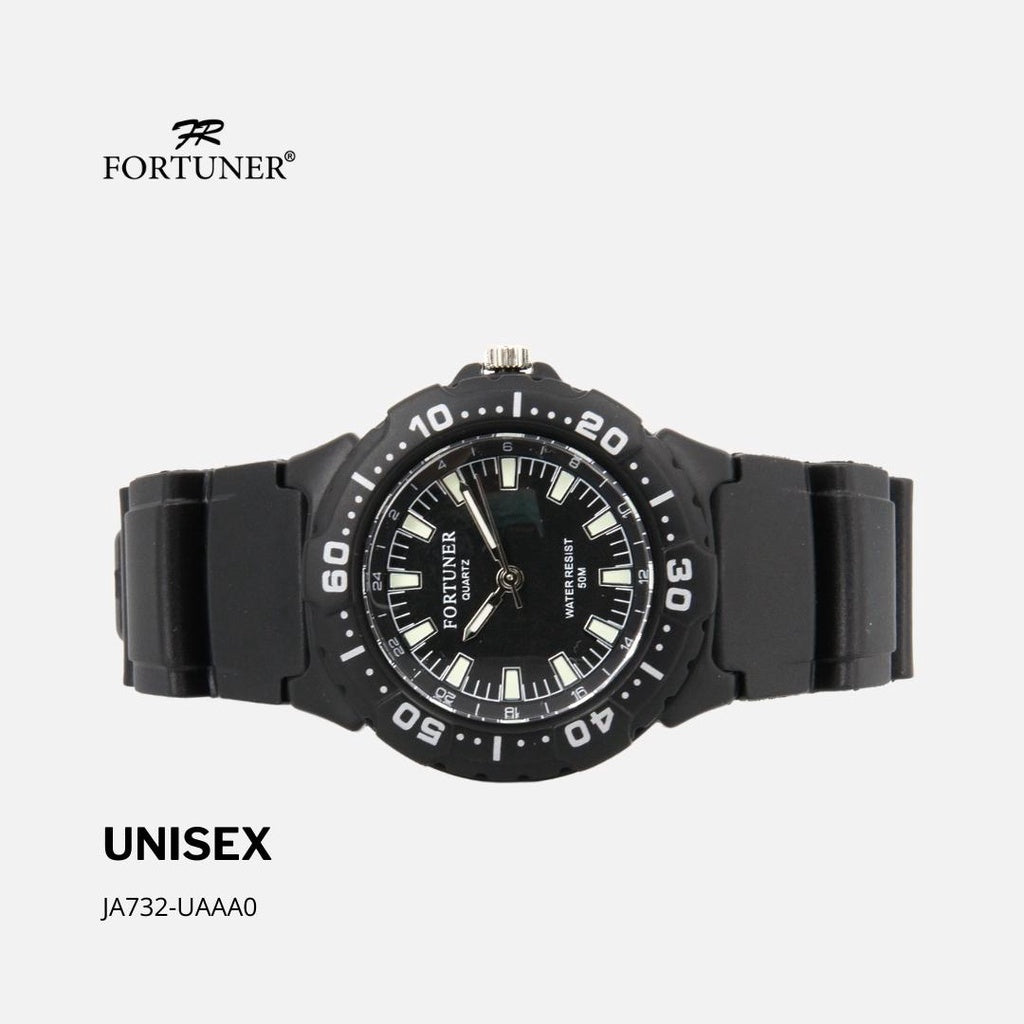 Fortuner Jam Tangan Analog Pria Wanita Water Resistant Rubber Kelcey