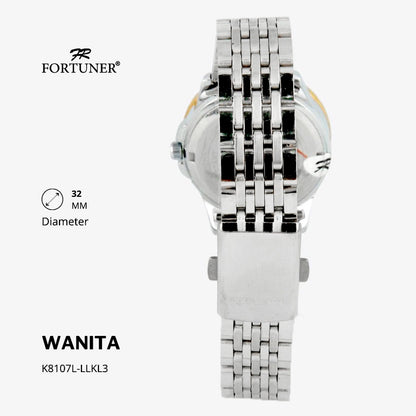 Fortuner Jam Tangan Wanita Analog Water Resist Tahan Air Rantai Stainless Yarmilla