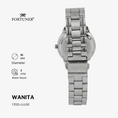 Fortuner Jam Tangan Analog Wanita Water Resistant Rantai Yollie