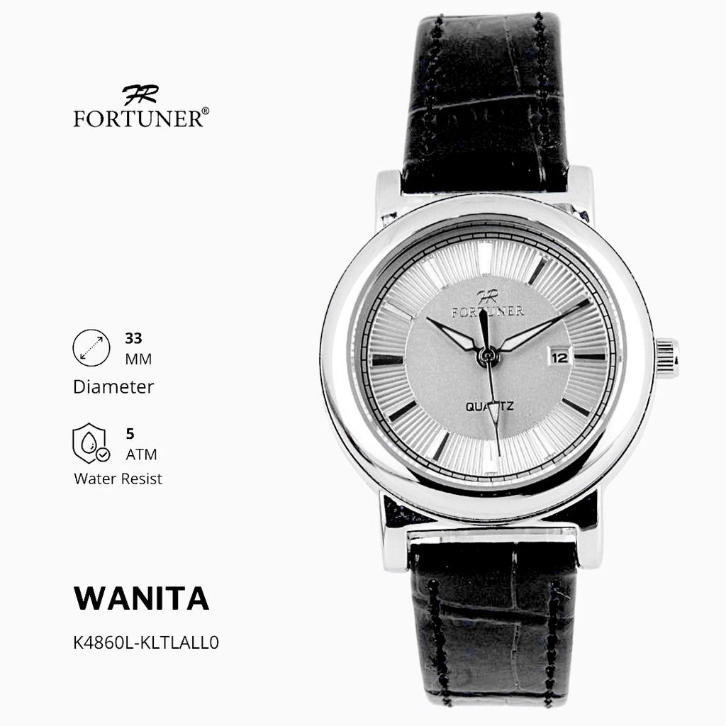 Fortuner Jam Tangan Analog Wanita Kulit Water Resistant Yseulte