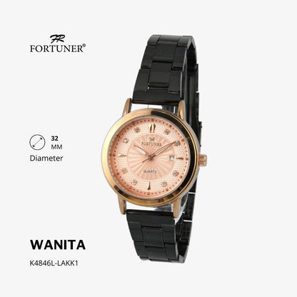 Fortuner Jam Tangan Analog Wanita Water Resistant Rantai Yahaira