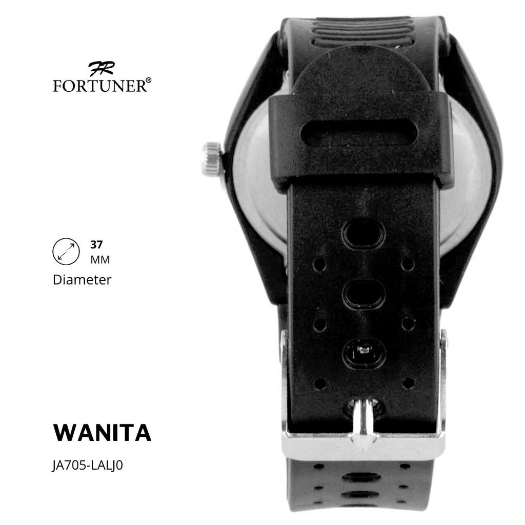 Fortuner Jam Tangan Analog Wanita Water Resistant Rubber Zosia