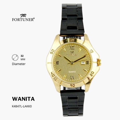 Fortuner Jam Tangan Analog Fashion Wanita Water Resistant Rantai Yamila