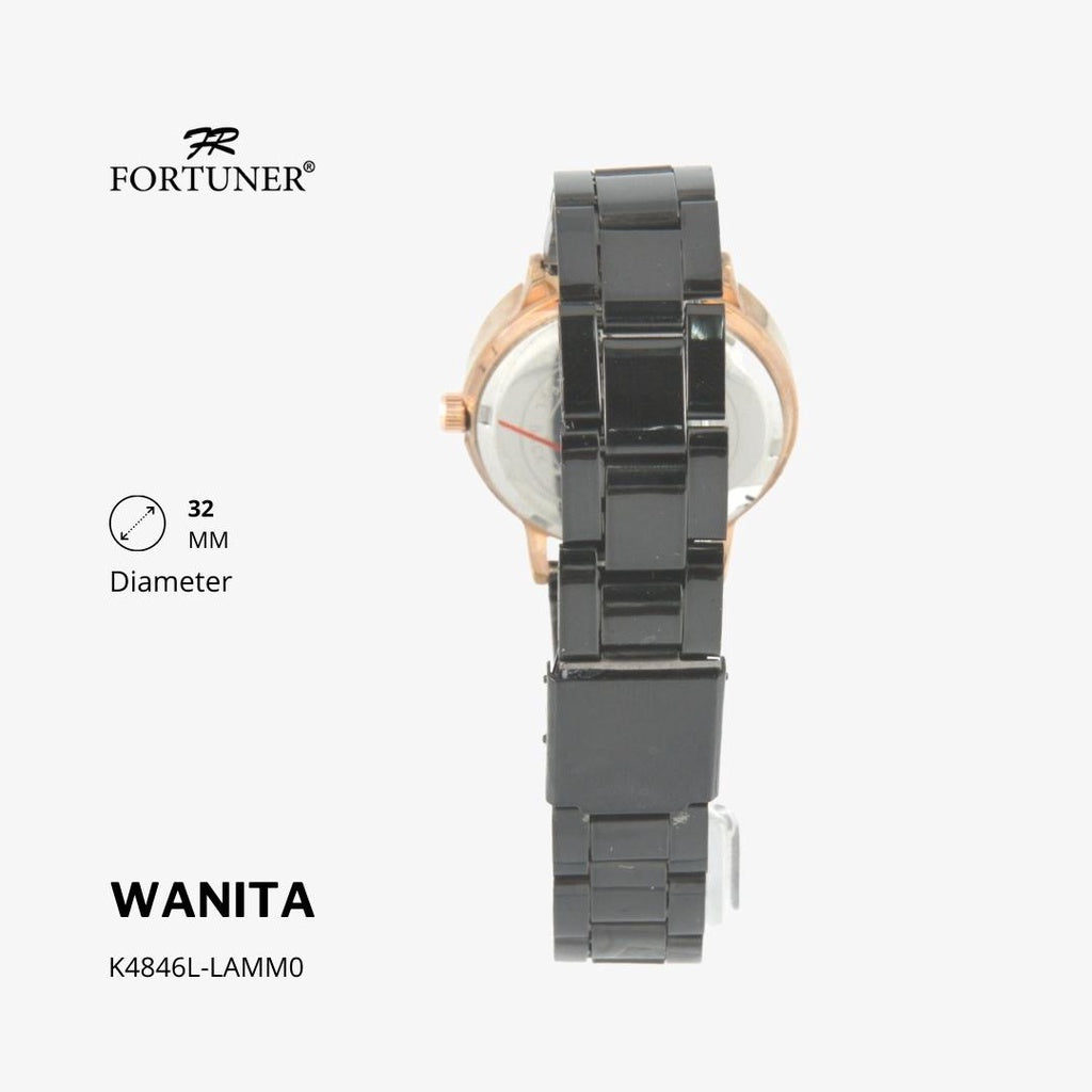 Fortuner Jam Tangan Analog Wanita Kulit Water Resistant Yordana