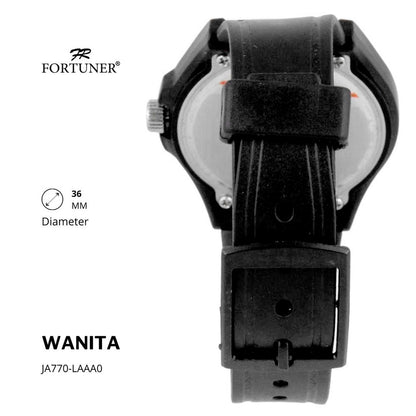 Fortuner Jam Tangan Analog Wanita Water Resistant Rubber Zehra