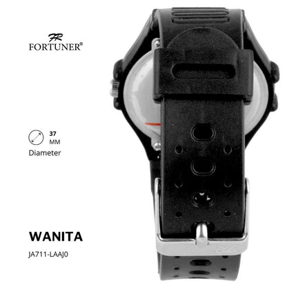 Fortuner Jam Tangan Fashion Analog Wanita Water Resistant Rubber Zuleima