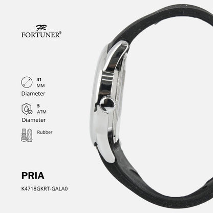 Fortuner Jam Tangan Pria Analog Casual Water Resistant Rubber Beven