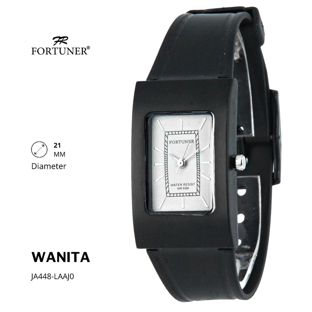 Fortuner Jam Tangan Analog Wanita Water Resistant Rubber Zadie