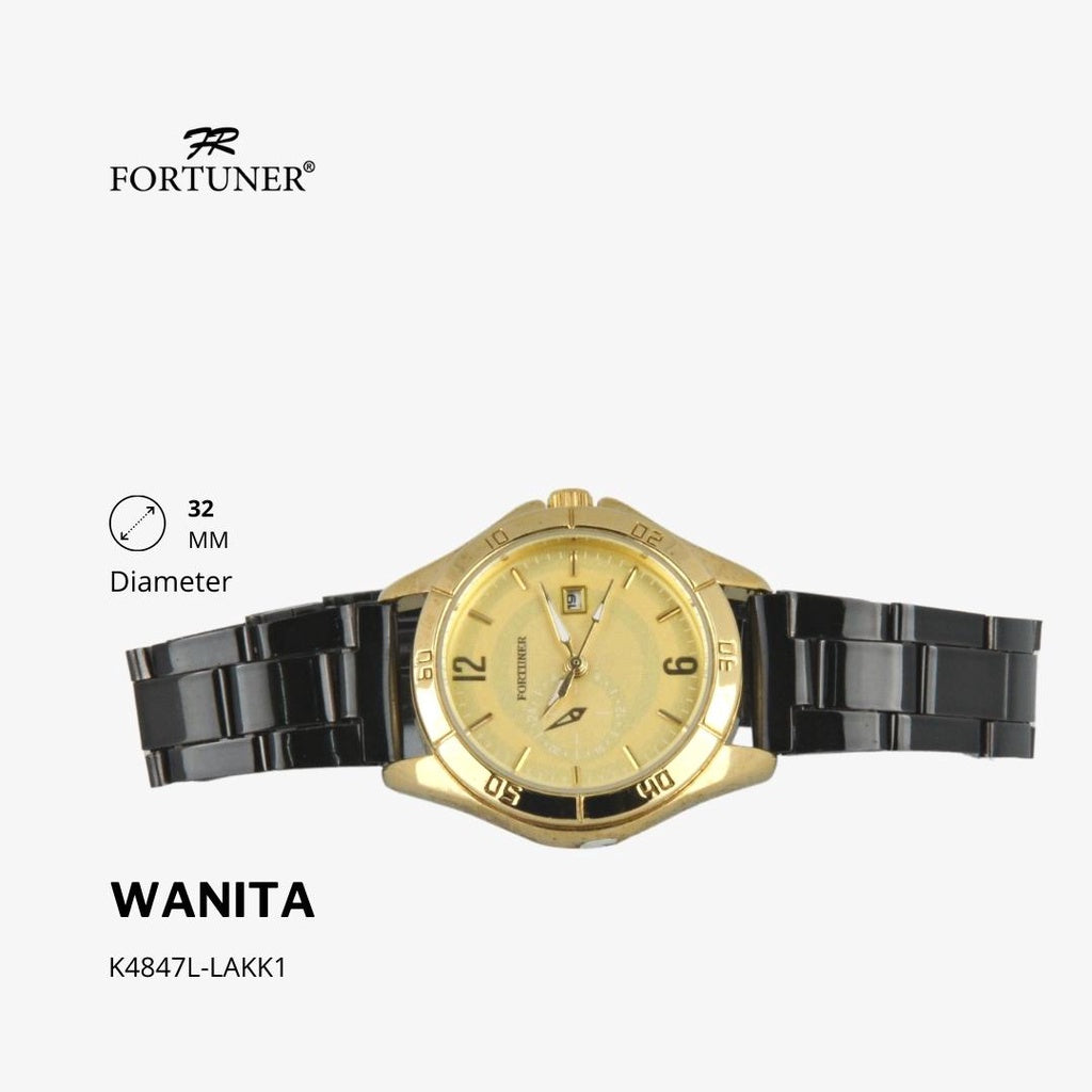 Fortuner Jam Tangan Fashion Analog Wanita Water Resistant Rantai Yonah