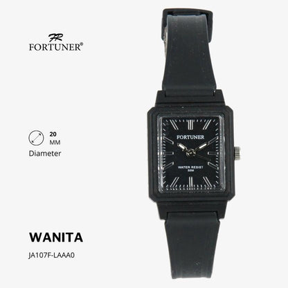 Fortuner Jam Tangan Analog Wanita Water Resistant Karet Zivanka