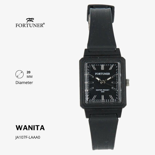 Fortuner Jam Tangan Analog Wanita Water Resistant Karet Zivanka