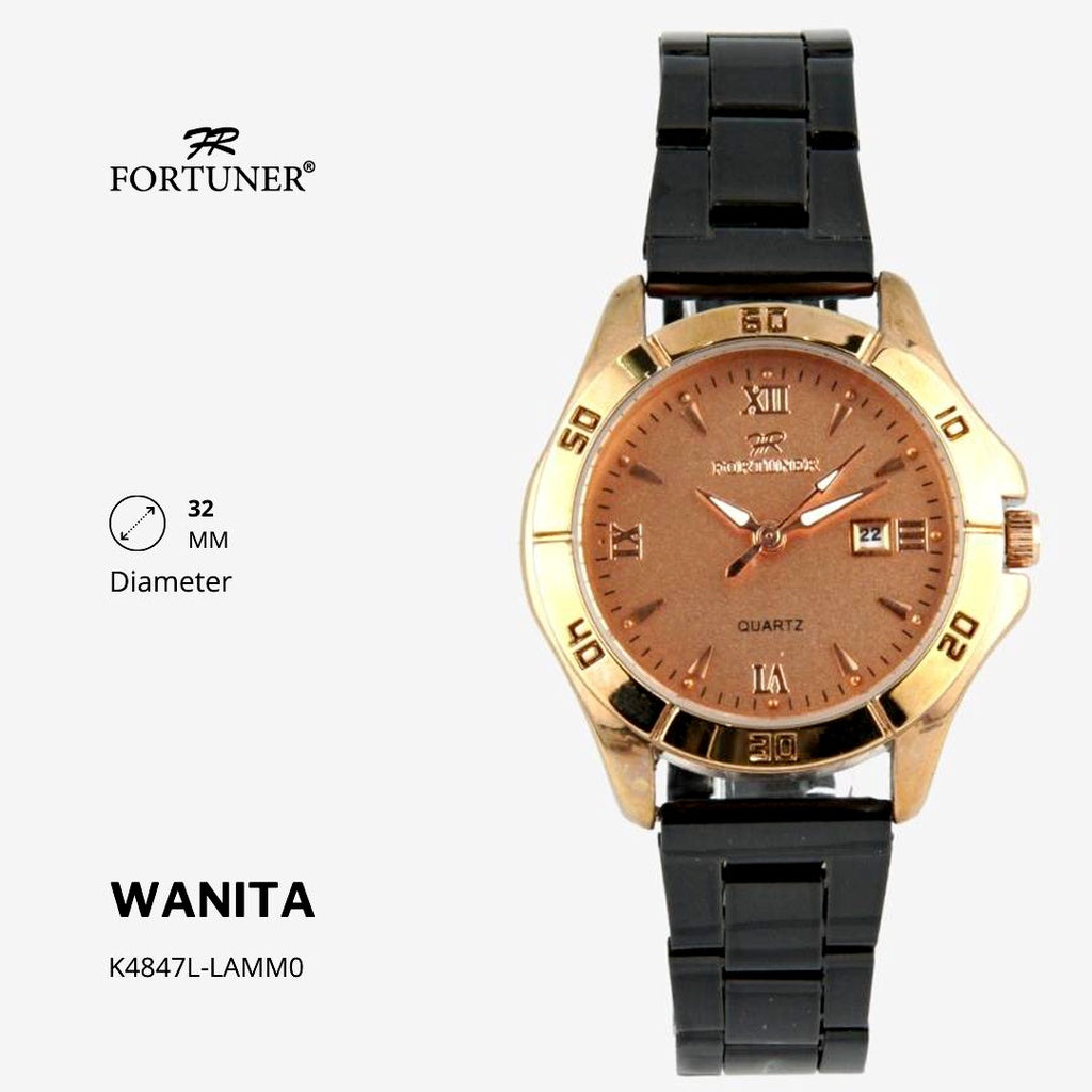 Fortuner Jam Tangan Analog Fashion Wanita Water Resistant Rantai Yamila