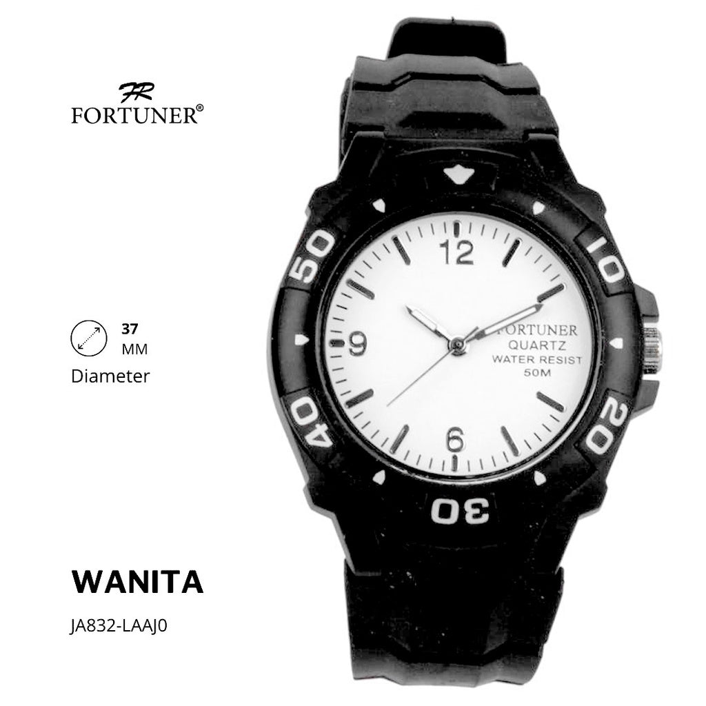 Fortuner Jam Tangan Analog Wanita Water Resistant Rubber Zorina