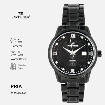 Fortuner Jam Tangan Pria Analog Water Resist Superior All Stainless Typhoon