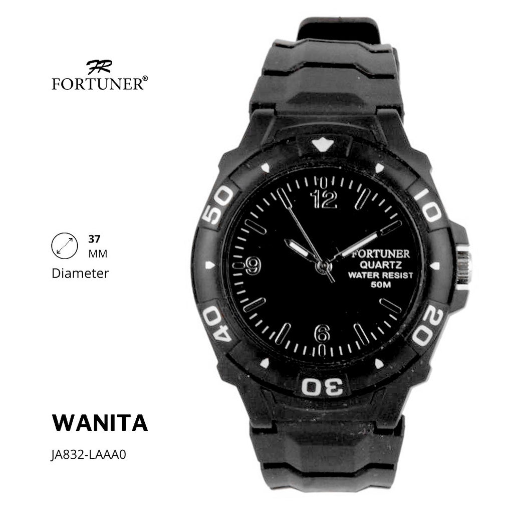 Fortuner Jam Tangan Analog Wanita Water Resistant Rubber Zorina