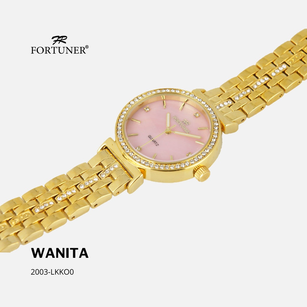 Fortuner Jam Tangan Wanita Analog Tahan Air Original Rantai Katarina