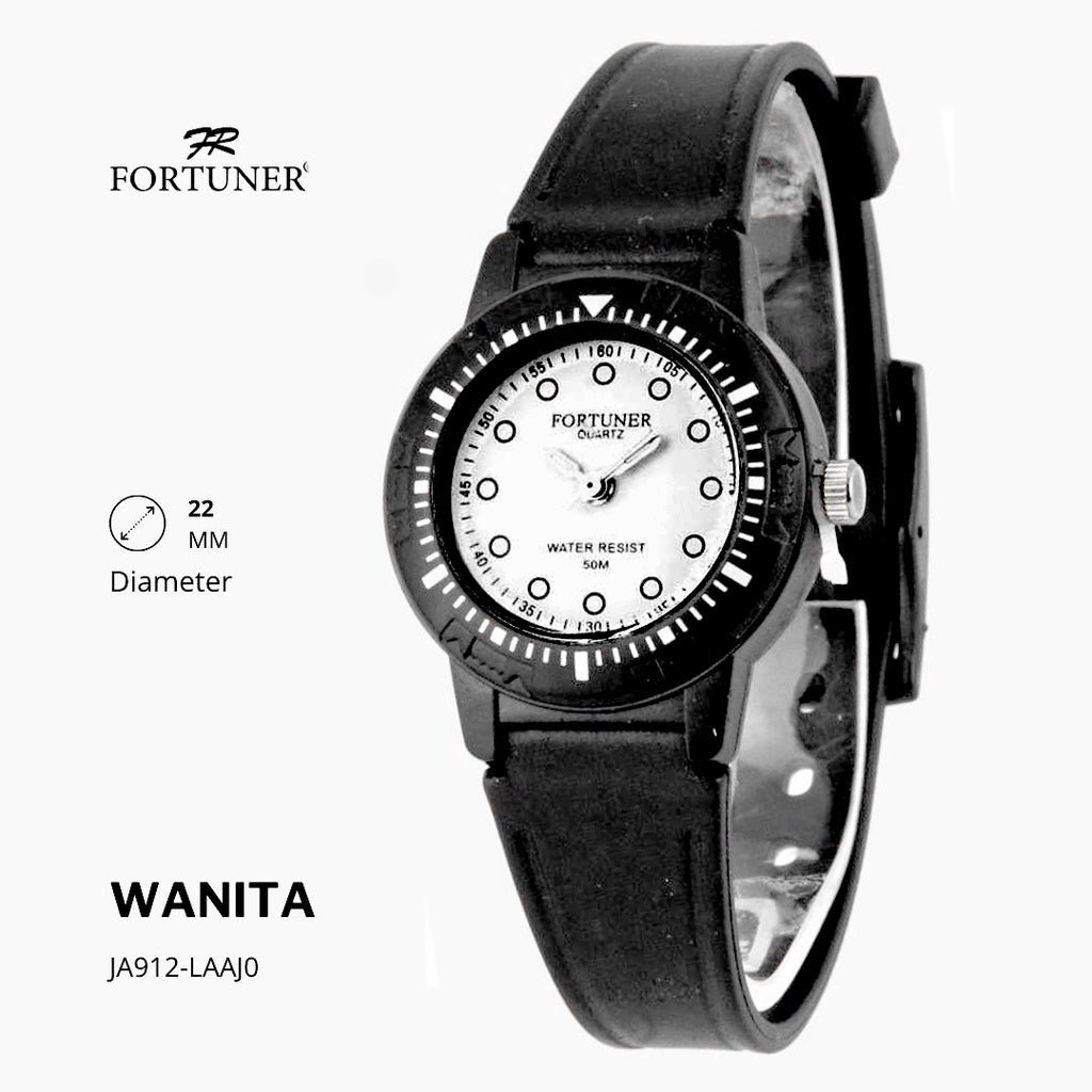 Fortuner Jam Tangan Analog Wanita Water Resistant Rubber Zureima