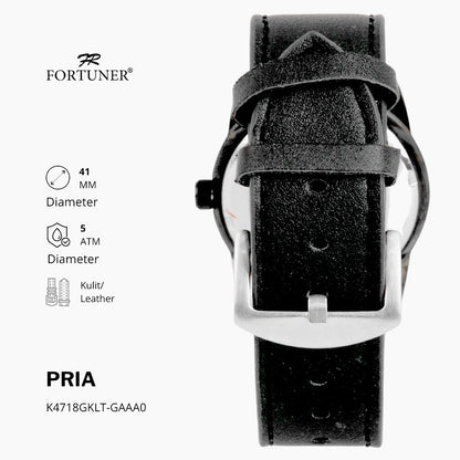 Fortuner Jam Tangan Pria Analog Casual Water Resistant Rubber Beven