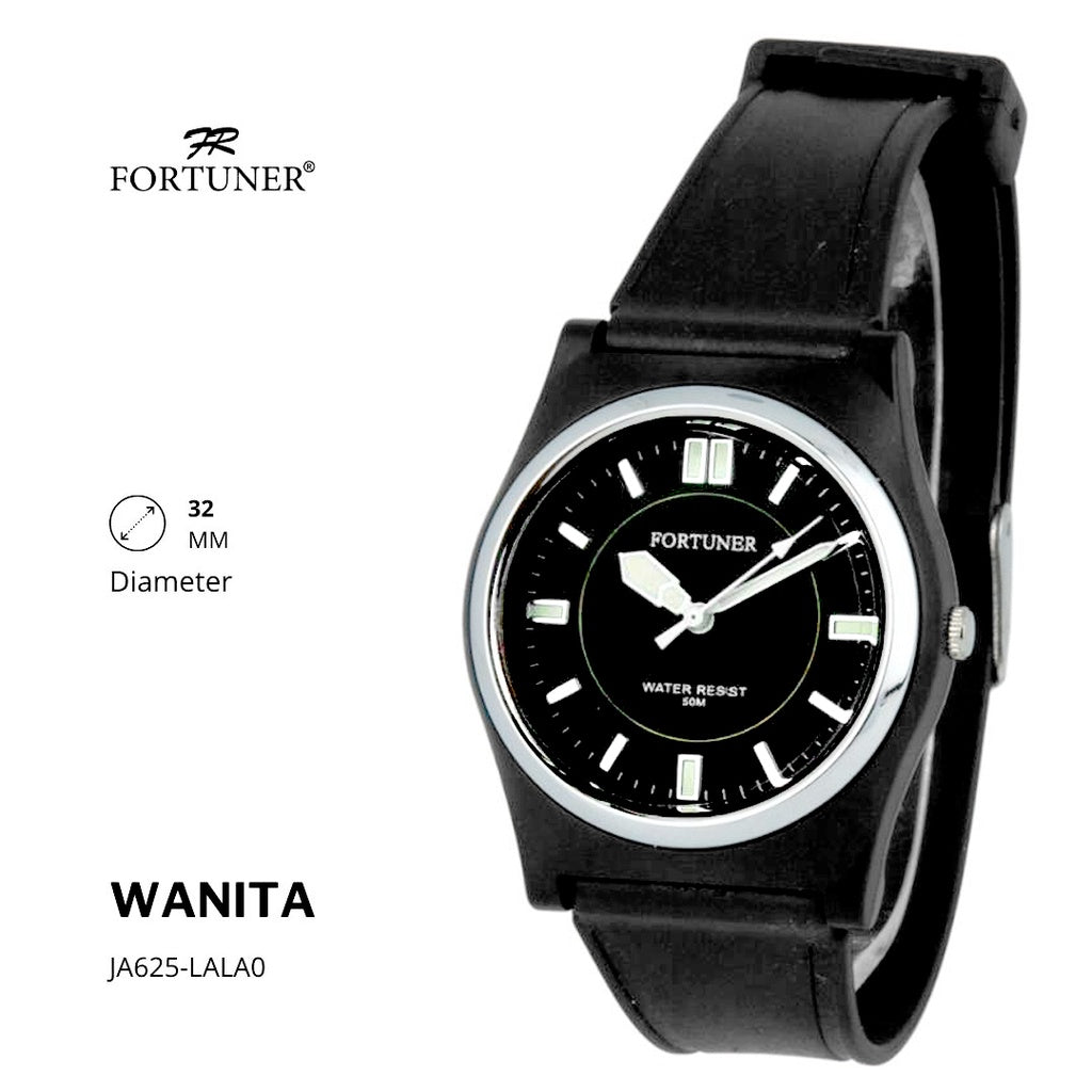 Fortuner Jam Tangan Analog Wanita Water Resistant Rubber Zein