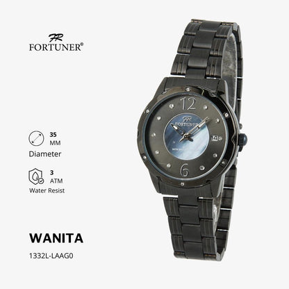 Fortuner Jam Tangan Analog Wanita Water Resistant Rantai Yollie