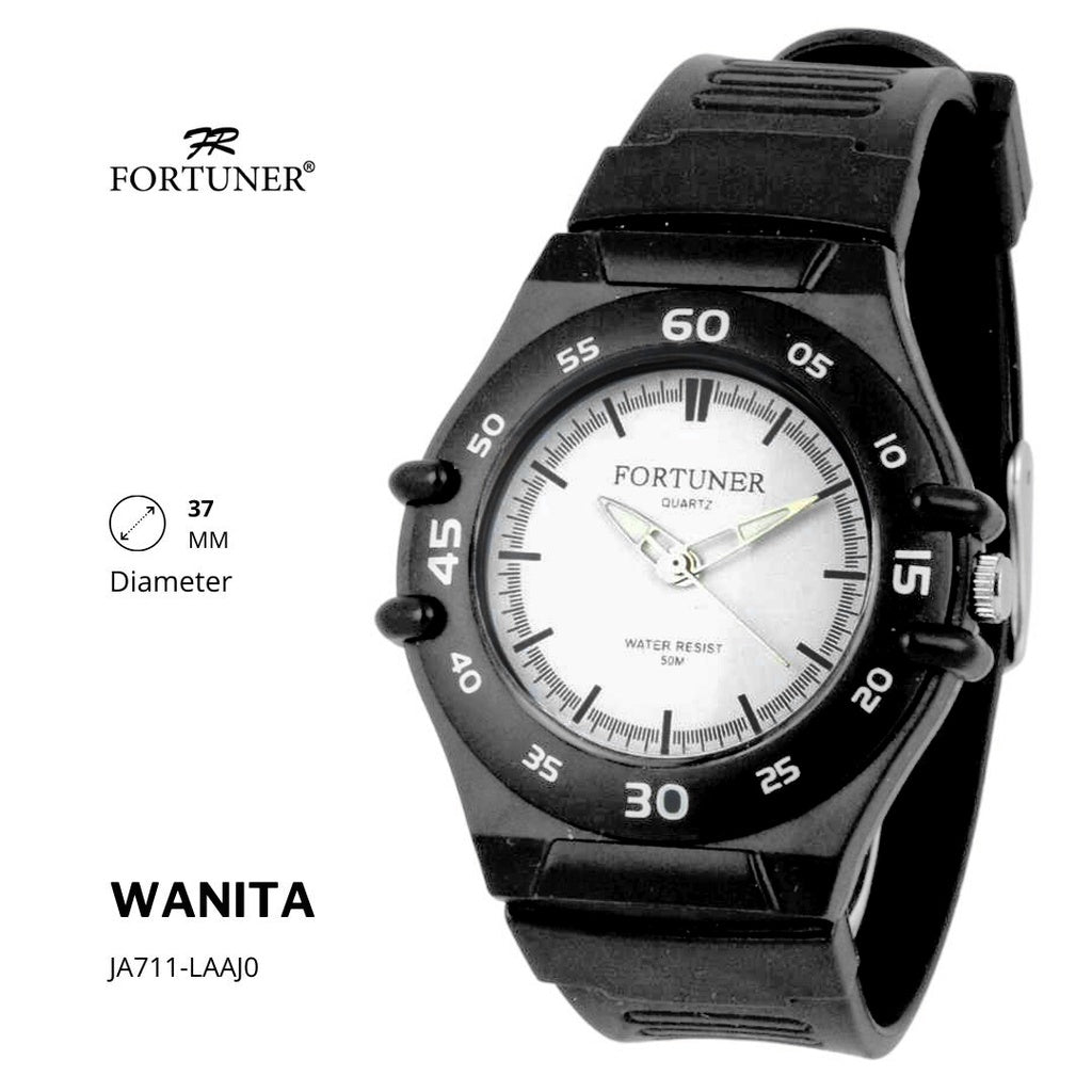 Fortuner Jam Tangan Fashion Analog Wanita Water Resistant Rubber Zuleima