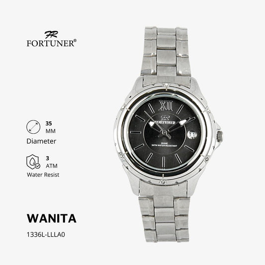 Fortuner Jam Tangan Analog Wanita Water Resistant Rantai Cristabelle