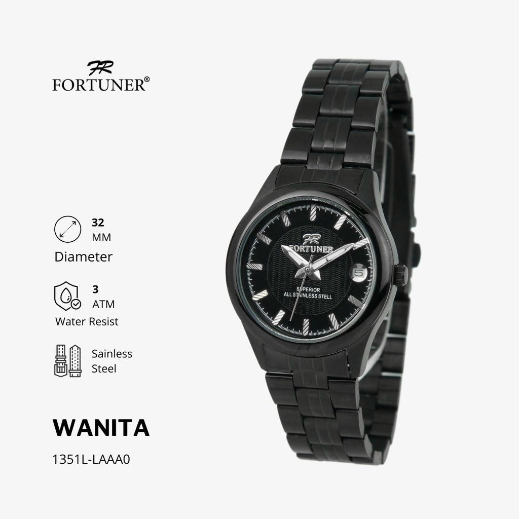 Fortuner Jam Tangan Wanita Analog Water Resist Superior All Stainless Tzili