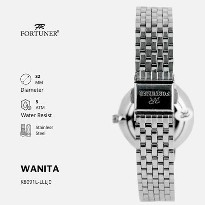 Fortuner Jam Tangan Wanita Water Resist Stainless Steel Belina