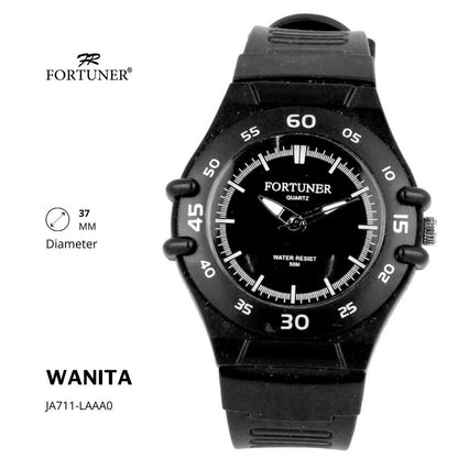 Fortuner Jam Tangan Fashion Analog Wanita Water Resistant Rubber Zuleima
