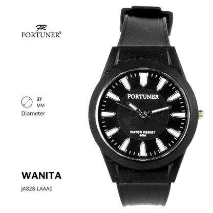 Fortuner Jam Tangan Analog Wanita Water Resistant Rubber Zalika