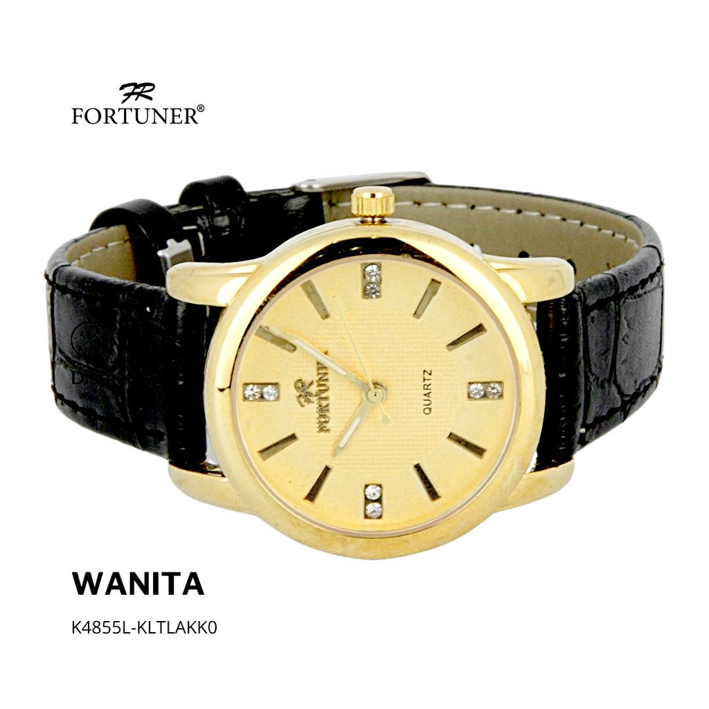 Fortuner Jam Tangan Wanita Analog Water Resist Kulit Yolaiza