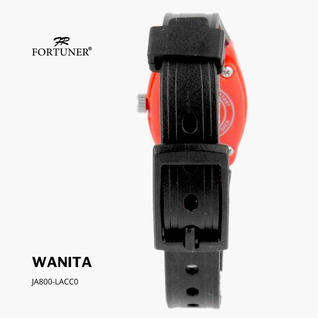 Fortuner Jam Tangan Kasual Analog Wanita Water Resistant Rubber Zulaica