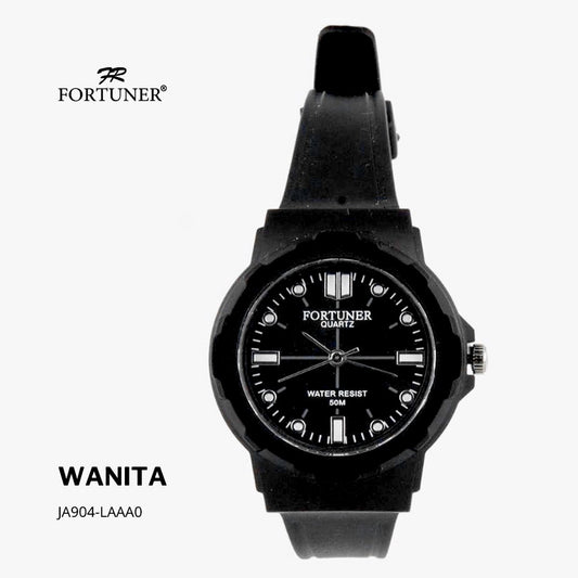 Fortuner Jam Tangan Analog Wanita Water Resistant Rubber Quartz Zarabeth