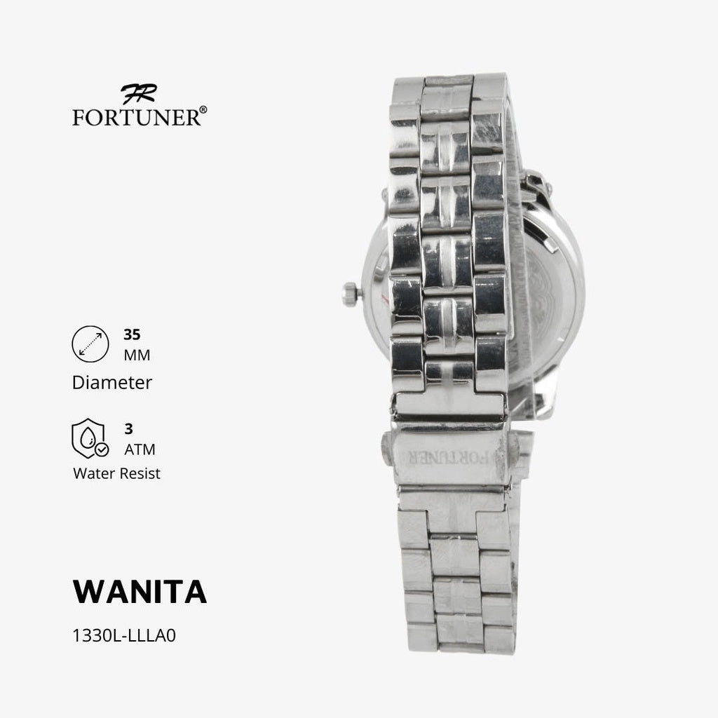 Fortuner Jam Tangan Analog Wanita Water Resistant Rantai Yollette