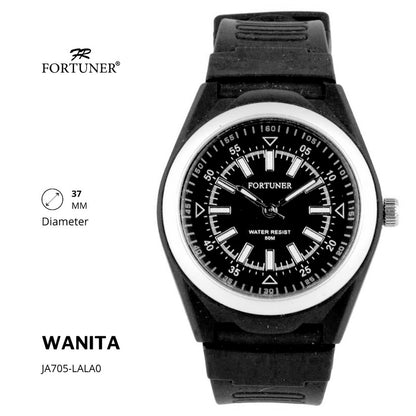 Fortuner Jam Tangan Analog Wanita Water Resistant Rubber Zosia