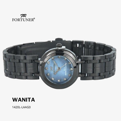 Fortuner Jam Tangan Analog Wanita Silver Gold Water Resistant Rantai Yessenia