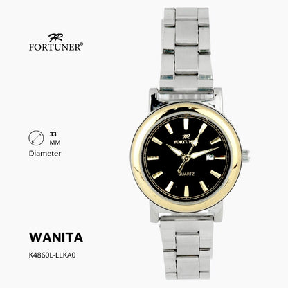 Fortuner Jam Tangan Fashion Analog Wanita Water Resistant Rantai Yoneko