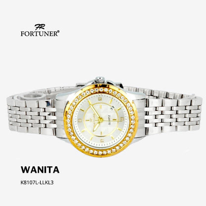 Fortuner Jam Tangan Wanita Analog Water Resist Tahan Air Rantai Stainless Yarmilla