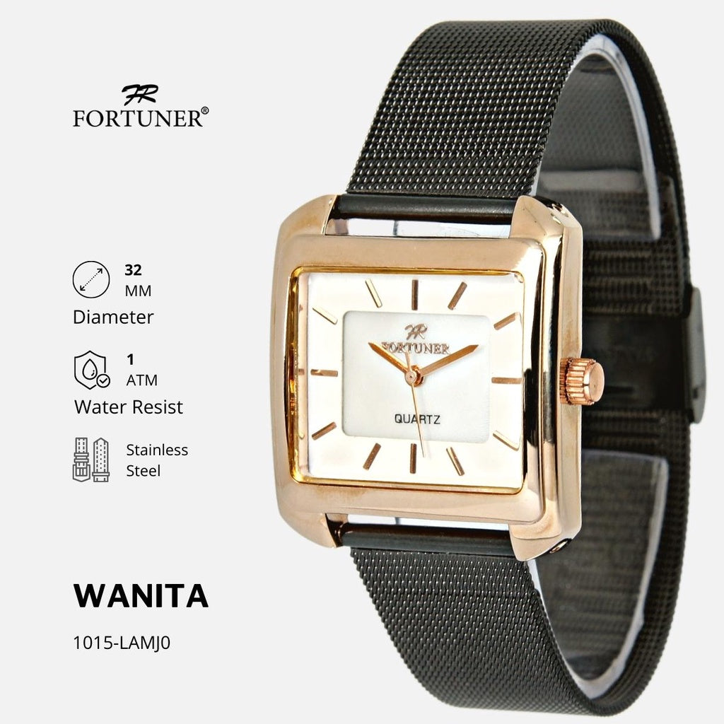 Fortuner Jam Tangan Analog Fashion Wanita Water Resist Malvina