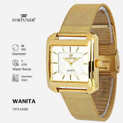 Fortuner Jam Tangan Analog Fashion Wanita Water Resist Malvina