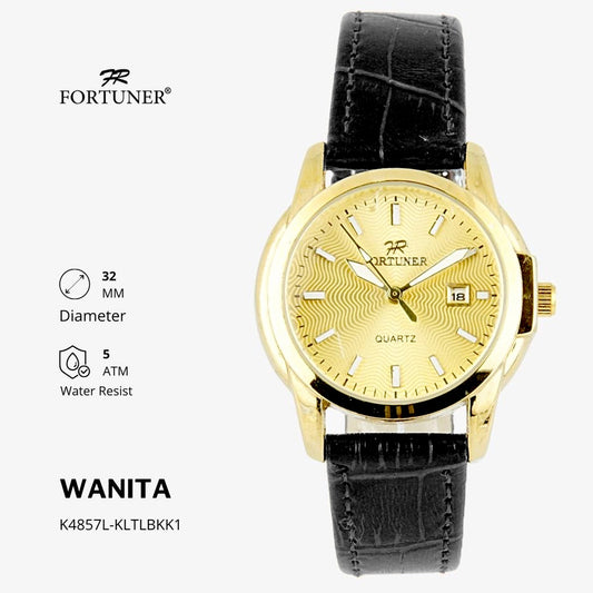 Fortuner Jam Tangan Analog Wanita Kulit Water Resistant Ysanna