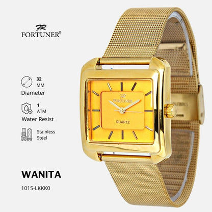 Fortuner Jam Tangan Analog Fashion Wanita Water Resist Malvina