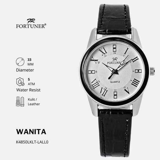 Fortuner Jam Tangan Wanita Analog Strap Stainless Rantai Abila